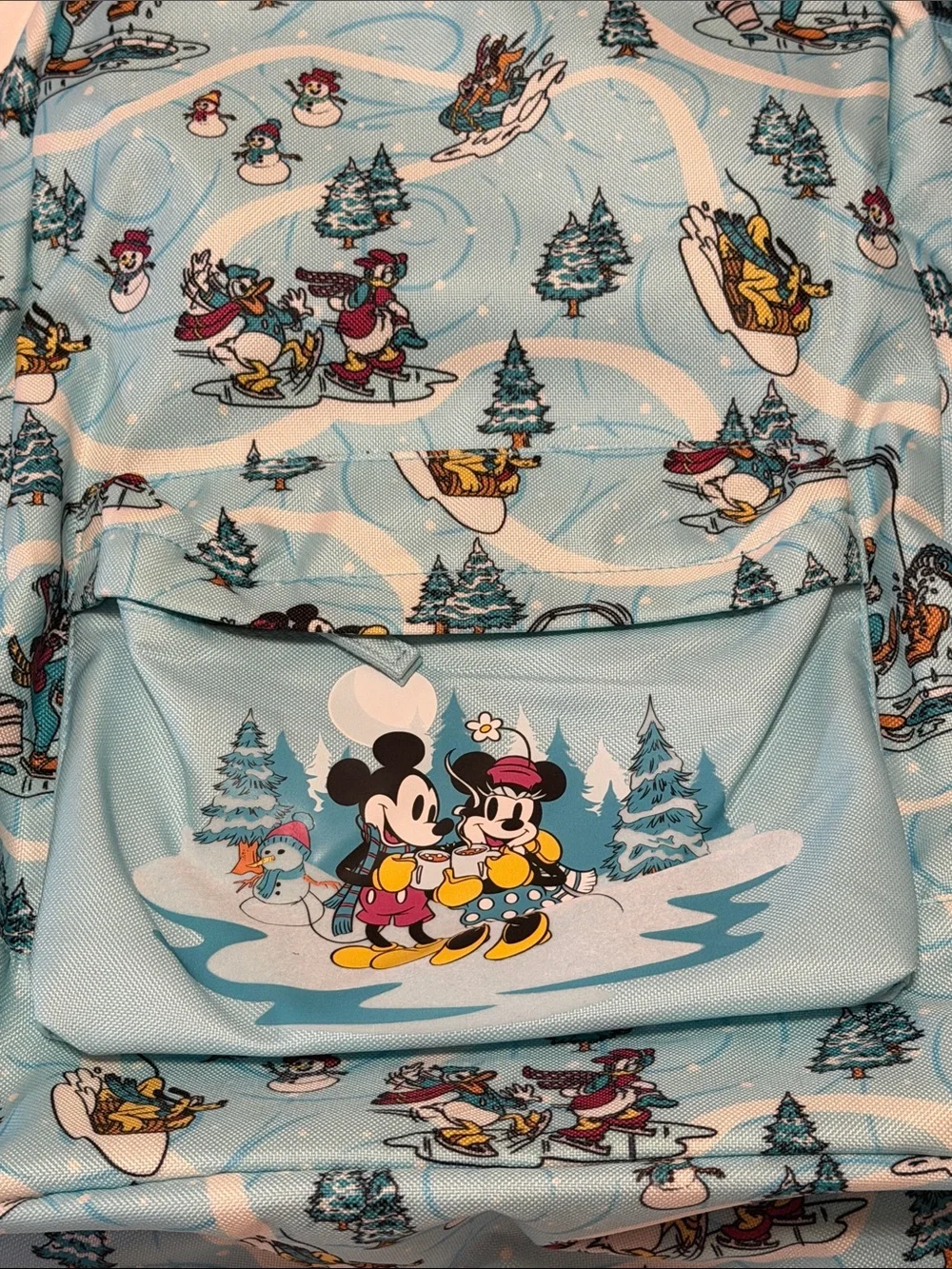 NWT Disney Backpack Mickey Mouse Minnie Mouse with Padded Laptop Pocket